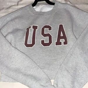 John Galt brandy mellville usa cropped crewneck